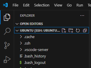 AWS EC2 우분투 vscode ssh로 접속 하기 vscode로 원격 우분투 서버에 접속한 모습